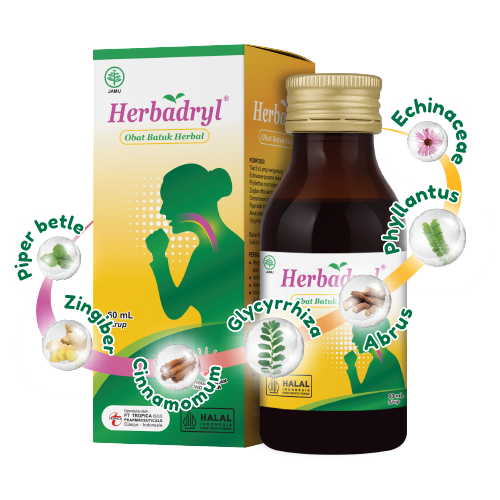 Kemasan Herbadryl 60 mL — Obat Batuk Herbal